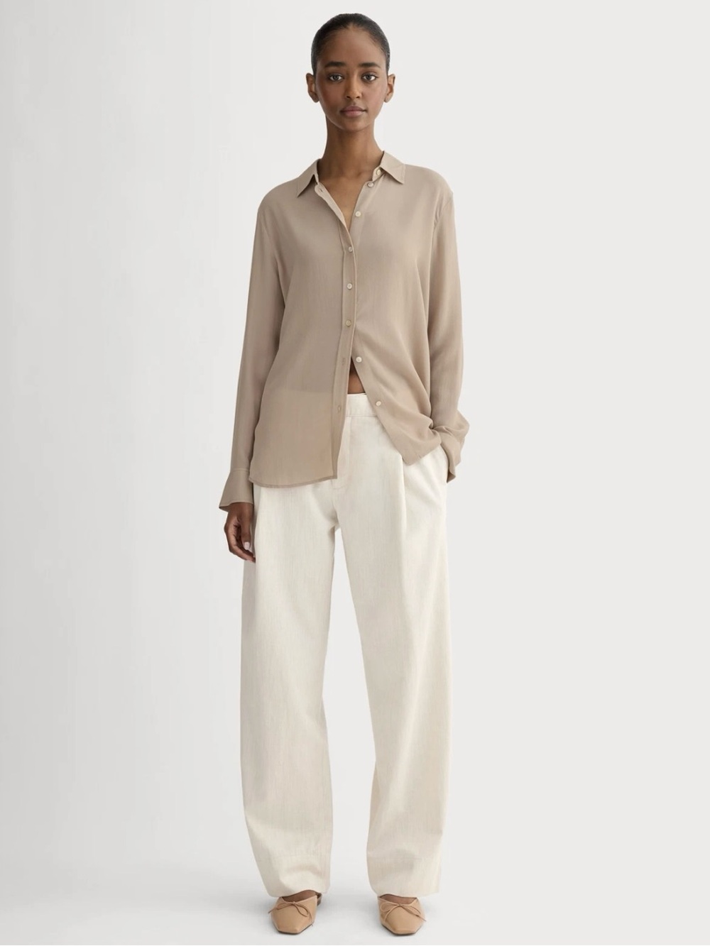 Everlane Silk Must Have Button Down Shirt